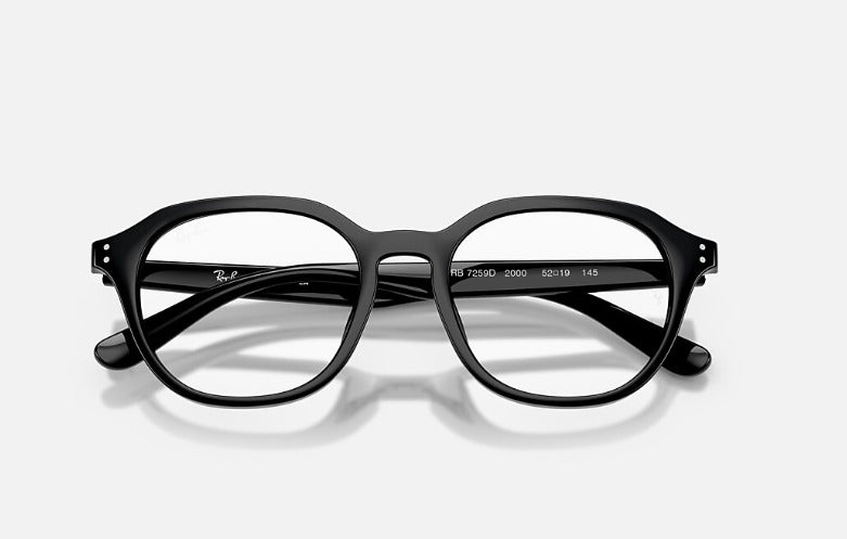 Ray-Ban RX7259D Prescription Eyeglasses - Black Frame - Dubai